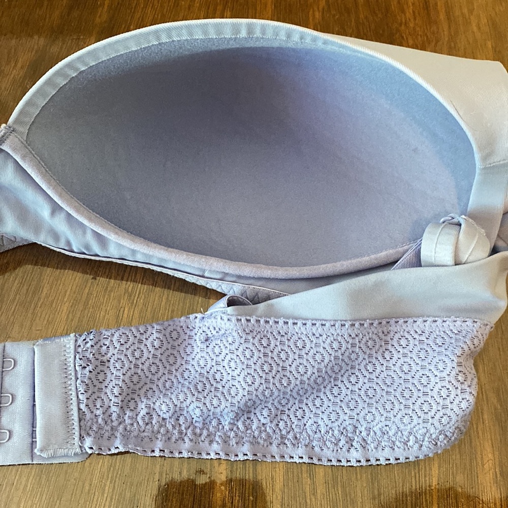 Jockey bra size large. Lavender periwinkle color. Like new. - Picture 9 of 11